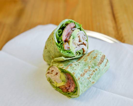 Order TURKEY AVOCADO WRAP  food online from Lito's Kitchen store, Garland on bringmethat.com