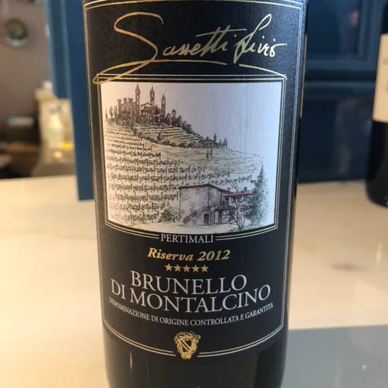 Order 2012 Pertimali Brunello Di Montalcino (Sangiovese)​ - "Riserva" Montalcino, Italy  food online from Resolute Wine Shop store, San Francisco on bringmethat.com