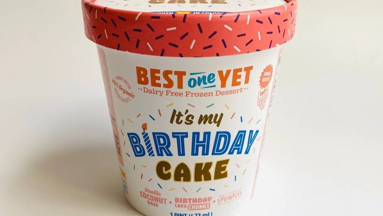 Order My Gluten Free Birthday Cake - 1 Pint food online from Yogurt Brothers store, Westminster on bringmethat.com