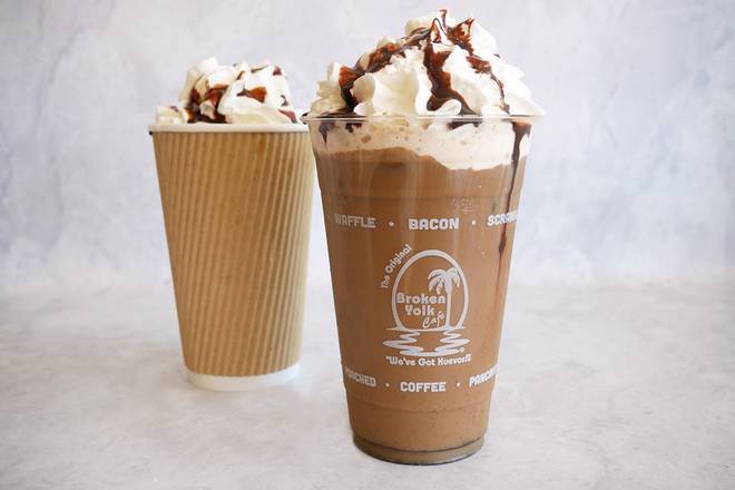 Order Iced Mocha Latte food online from Broken Yolk Cafe store, San Marcos on bringmethat.com