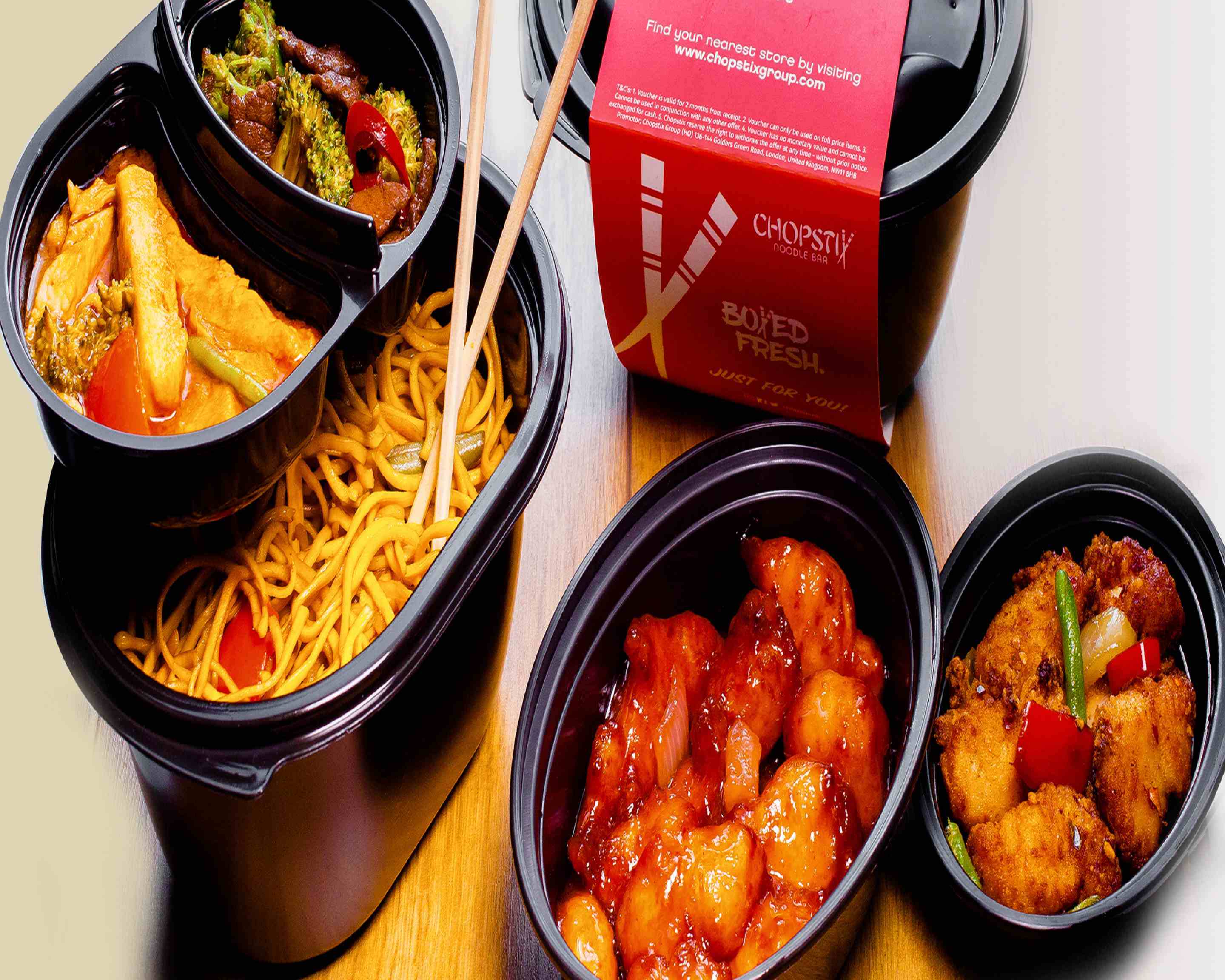Chopstix Noodle Bar (Edinburgh Gyle) Takeaway in Edinburgh Delivery