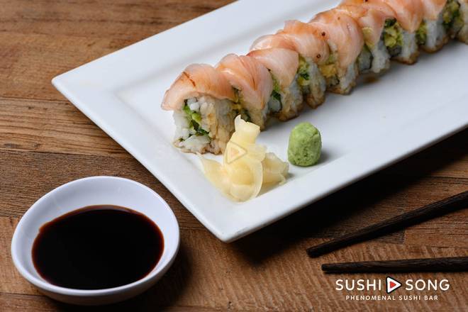 Order Hamachi Jalapeno House Roll food online from Sushi Song Key West store, Key West on bringmethat.com