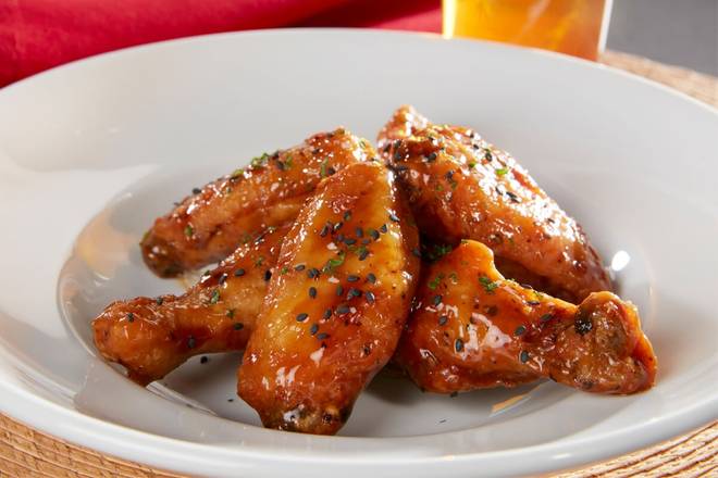 Order BLACK PEPPER TERIYAKI WINGS food online from RA Sushi Bar store, Las Vegas on bringmethat.com