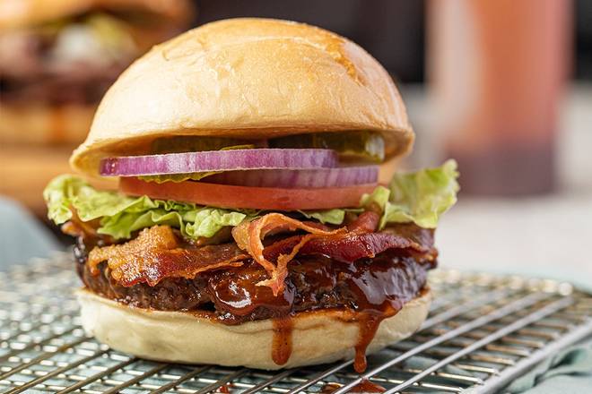 Order BBQ Bacon Burger food online from Ember Smoked BBQ store, Hattiesburg on bringmethat.com