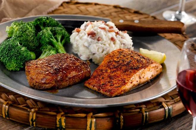 Order Steak & Grilled Atlantic Salmon* food online from O'charley store, Evansville on bringmethat.com