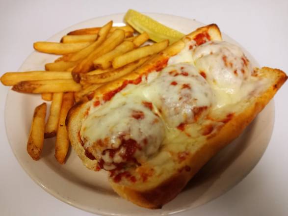 Order Meatball Sandwich food online from Cousins Pizza Pub store, ROSELLE on bringmethat.com