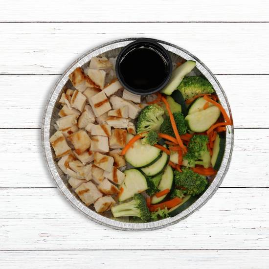 Order Half Rice Bowl food online from Rumbi Island Grill store, West Bountiful on bringmethat.com