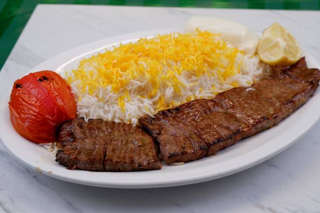 Order Baarg Kabob with rice food online from Middle East Market store, Berkeley on bringmethat.com
