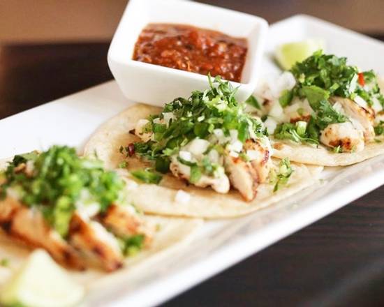 Order Chicken Street Tacos food online from Cocina 214 store, Winter Park on bringmethat.com