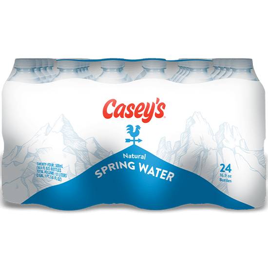 Order Casey's Spring Water 24pk 0.5L food online from Casey store, Carter Lake on bringmethat.com