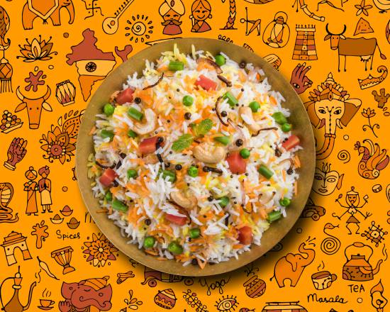 Order Peshawari Veggie Biryani food online from Gunpowder Cafe store, Laurel on bringmethat.com