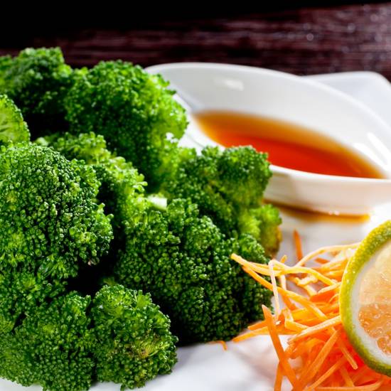 Order Steamed Broccoli food online from Akashi Japanese Restaurant store, Miami on bringmethat.com