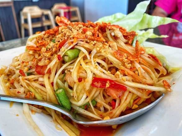 Order Papaya Salad food online from Basil Cafe Thai Cuisine store, ST PAUL on bringmethat.com