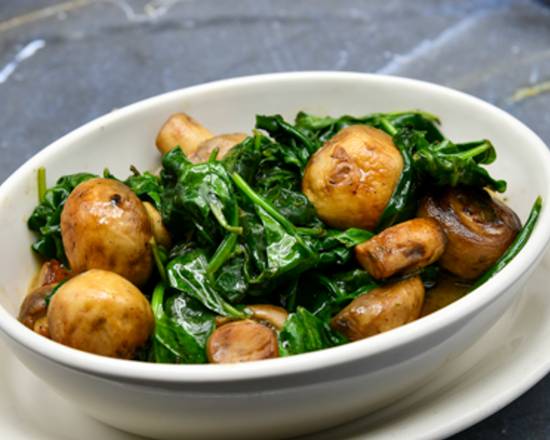 Order Sauteed Spinach & Button Mushrooms food online from Morton The Steakhouse store, Orlando on bringmethat.com