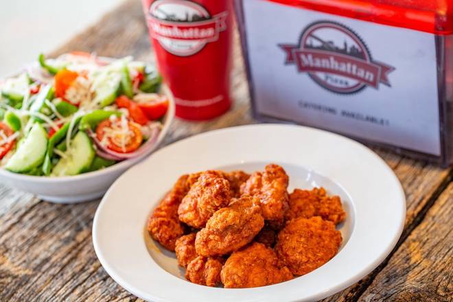Order 10 Boneless Wings food online from Manhattan Pizza store, Fairfax on bringmethat.com