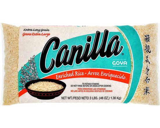 Order Canilla Long Grain Rice (3 lb) food online from Bay Supermarket store, Miami Beach on bringmethat.com