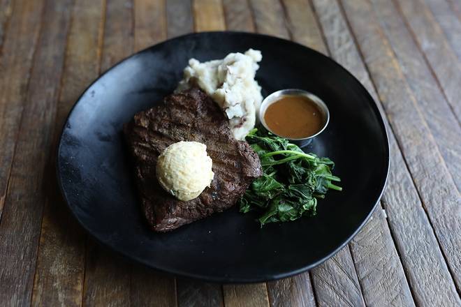 Order Flat Iron Steak* food online from Lazy Dog Restaurant & Bar store, Boca Raton on bringmethat.com