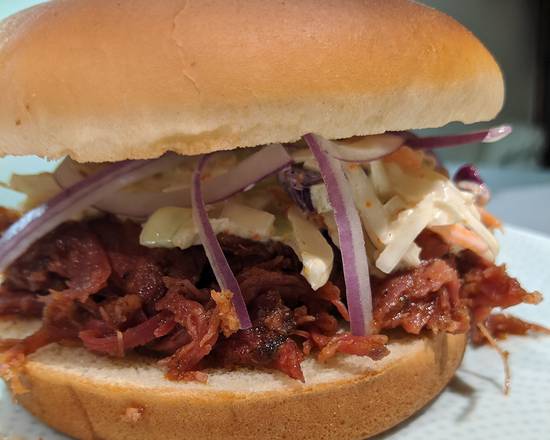 Order Pulled Pork Sandwich food online from Spro Mission Bay store, San Francisco on bringmethat.com