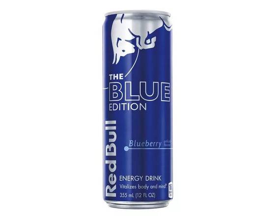 Order Red Bull Blue Edition Blueberry Energy Drink - 12 fl oz Can food online from Trumbull Super Stop store, Trumbull on bringmethat.com