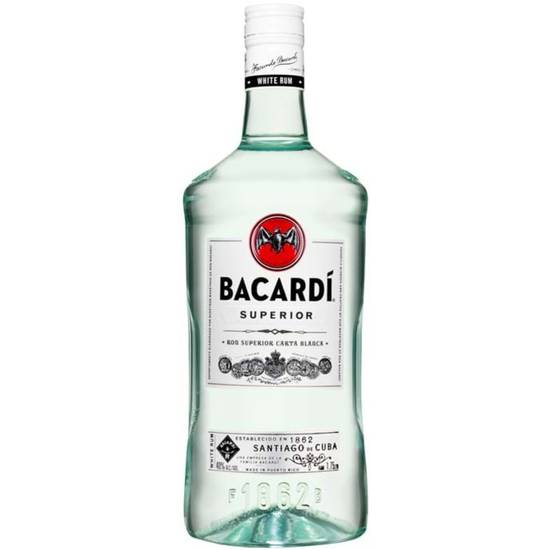 Order BACARDI SUPERIOR 1.75L 40% ABV food online from Princess Liquors store, Port Saint Lucie on bringmethat.com