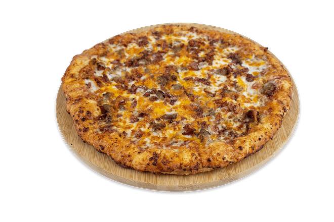Order BBQ Cheddar Burger Pizza food online from Infinito Pizza store, Reading on bringmethat.com