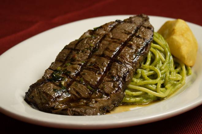 Order Tallarin Verde con Bistec food online from Don Pollo store, New York on bringmethat.com