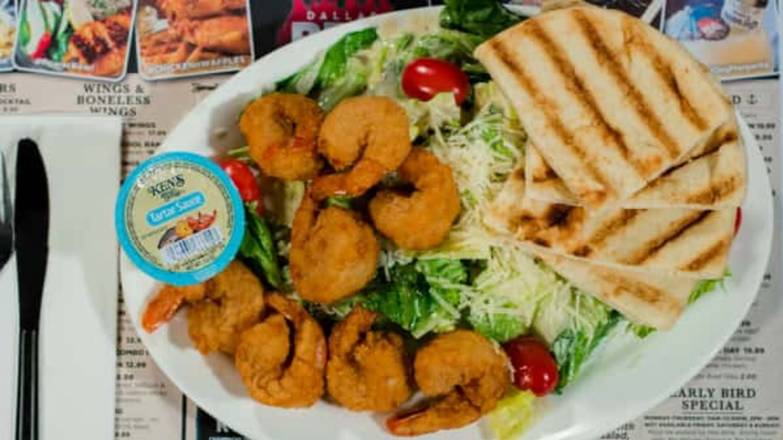 Order Caesar Salad w/Grilled Shrimp food online from Dallas BBQ store, Jamaica on bringmethat.com