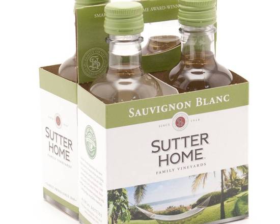 Order Sutter Home Sauvignon Blanc, 4pk-187mL wine (13.50% ABV) food online from Fresko Market store, Miami on bringmethat.com