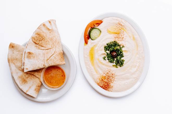Order Hummus food online from Aladdin's Eatery store, Pittsburgh on bringmethat.com