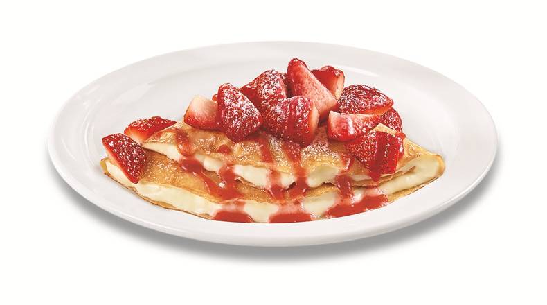 Order Strawberry Vanilla Crepe food online from Denny store, Springville on bringmethat.com