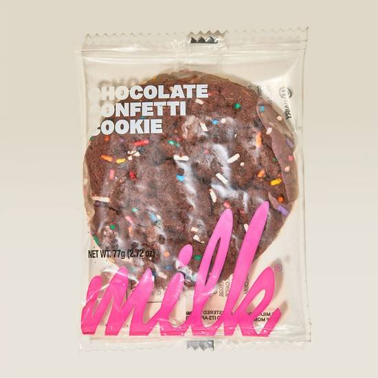 Order Milk Bar Chocolate Confetti Cookie (2.72 oz) food online from Milk Bar store, Duluth on bringmethat.com
