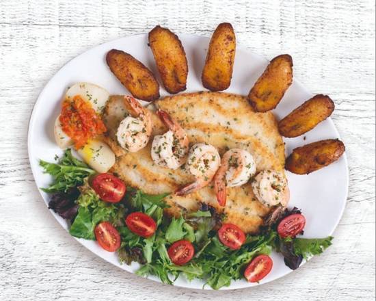 Order Filete Con Camarones Al Ajillo food online from Noches De Colombia store, Fairview on bringmethat.com