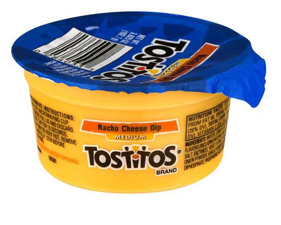 Order Tostitos Medium Nacho Cheese Dip 3.5oz food online from Fresko Market store, Miami on bringmethat.com