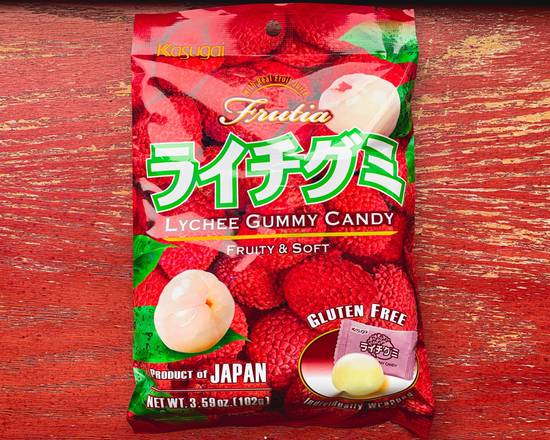 Order Lychee Fruit Gummy Candy (3.59oz) Kusagui food online from Momiji store, Washington on bringmethat.com