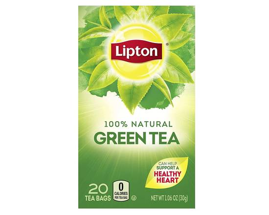 Order Lipton 100% Natural Green Tea 20 count food online from Fresko Market store, Miami on bringmethat.com