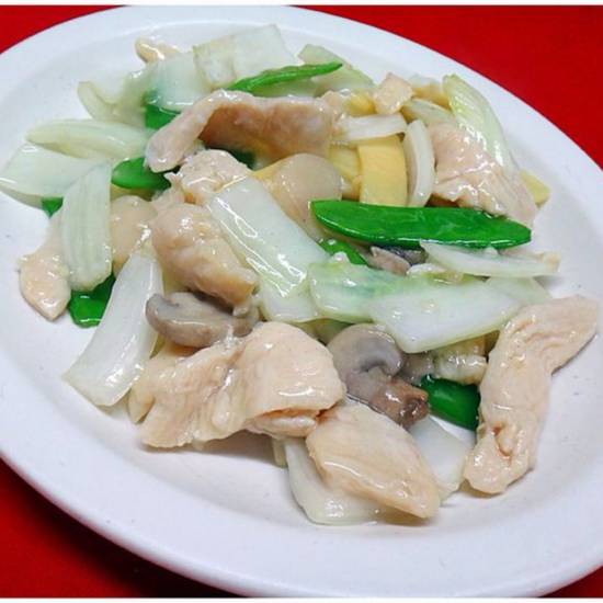 Order C12. Moo Goo Gai Pan food online from Excel Chinese Restaurant store, South Chesterfield on bringmethat.com