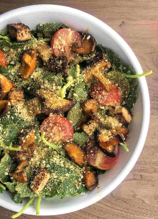 Order Kale Caesar 2.0 food online from Lucky You - Plant Based Pizza store, Los Angeles on bringmethat.com