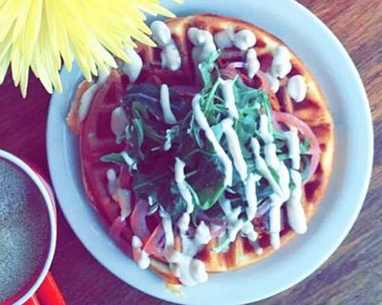 Order Vegan Field Roast Waffle food online from Bebop Waffle Shop store, Seattle on bringmethat.com