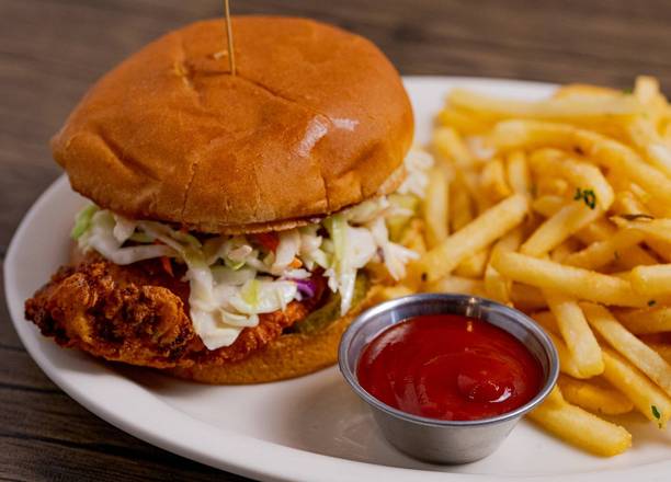 Order Hot Fried Chicken Sandwich food online from 33 Taps store, Los Angeles on bringmethat.com