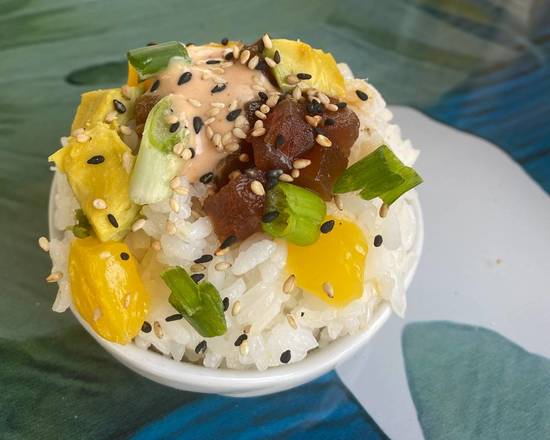 Order Short Board Poke Bowl - Small food online from The Hawaiian Poke Place store, Tarpon Springs on bringmethat.com