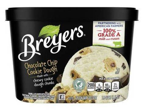 Order Breyers Chocolate Chip Cookie Dough (1.5 quart) food online from Shell store, Tampa on bringmethat.com