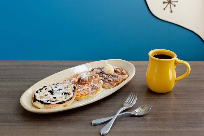 Order Pancake Flight Customized food online from Snooze Am Eatery store, San Diego on bringmethat.com