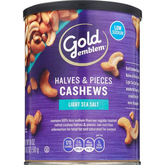Order Gold Emblem Cashews Halves & Pieces, Light Sea Salt, 18 OZ food online from Cvs store, LINCOLN on bringmethat.com