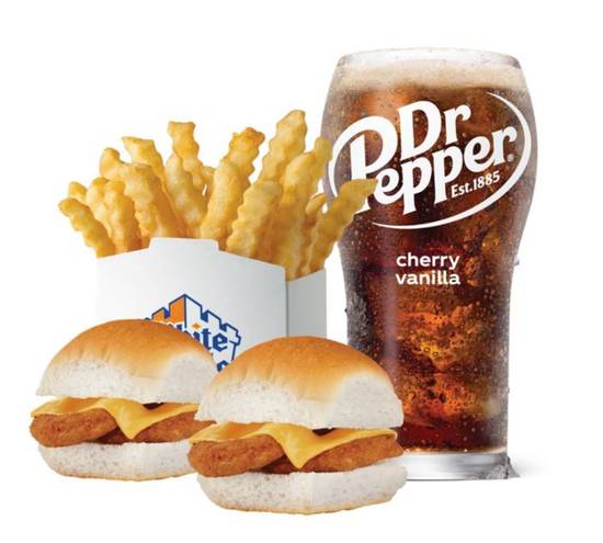 Order CHICKEN RING SLIDER MEAL CAL 730-1120 food online from White Castle store, Orlando on bringmethat.com