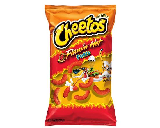Order Cheetos Puff Flaming 3 oz  food online from Fresko Market store, Miami on bringmethat.com