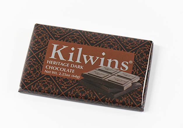 Order Kilwins "Heritage" Dark Chocolate Bar 2.25 oz. food online from Kilwins store, Wheaton on bringmethat.com