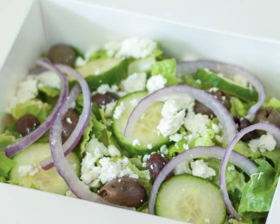 Order Greek Salad food online from Nobhill Pizza & Shawerma store, San Francisco on bringmethat.com