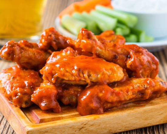 Order Buffals Chicken Wing with Fries food online from The Burger Trilogy store, New York on bringmethat.com