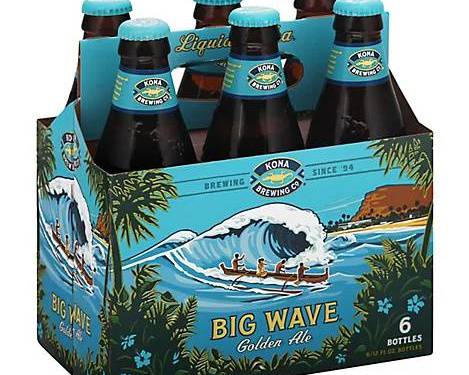 Order Kona Big Wave Golden Ale 6p-12oz (4.4% ABV) food online from Silver Liquor Market store, Los Angeles on bringmethat.com