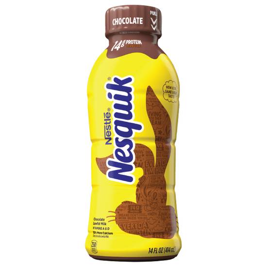 Order Nesquik Chocolate Lowfat Milk 14oz food online from Casey store, Terre Haute on bringmethat.com